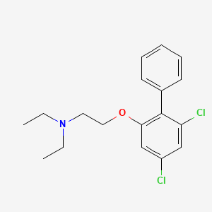 Ethanamine, 2-((4,6-dichloro(1,1-biphenyl)-2-yl)oxy)-N,N-diethyl-