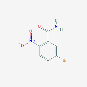 molecular formula C7H5BrN2O3 B1267391 5-溴-2-硝基苯甲酰胺 CAS No. 89642-23-9