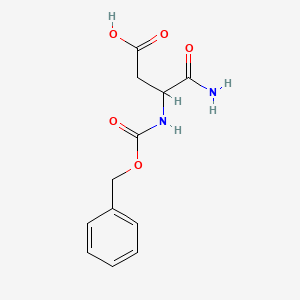 molecular formula C12H14N2O5 B1267392 3-{[(Benzyloxy)carbonyl]amino}-3-carbamoylpropanoic acid CAS No. 2799-12-4