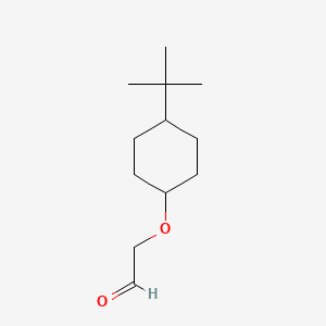 molecular formula C12H22O2 B12673938 ((4-(1,1-Dimethylethyl)cyclohexyl)oxy)acetaldehyde CAS No. 84930-11-0