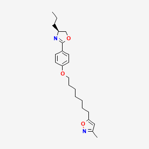 Isoxazole, 5-(7-(4-((4S)-4,5-dihydro-4-propyl-2-oxazolyl)phenoxy)heptyl)-3-methyl-