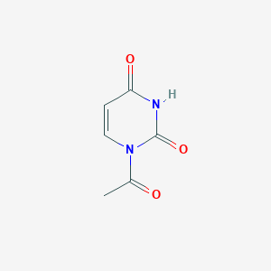 molecular formula C6H6N2O3 B1267396 1-N-Acetyluracil CAS No. 40338-28-1