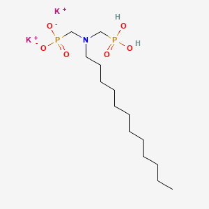 Dipotassium dihydrogen ((dodecylimino)bis(methylene))bisphosphonate