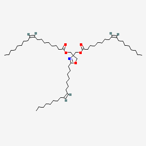 molecular formula C58H105NO5 B12674008 (Z)-(2-(Heptadec-8-enyl)(5H)-oxazol-4-ylidene)bis(methylene) dioleate CAS No. 93841-65-7