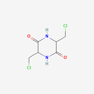 molecular formula C6H8Cl2N2O2 B1267403 3,6-Bis(chloromethyl)piperazine-2,5-dione CAS No. 15948-95-5