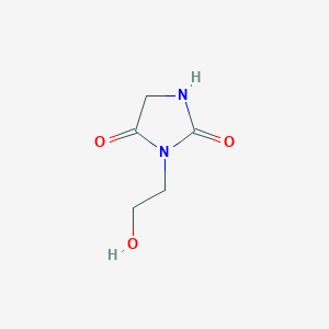 molecular formula C5H8N2O3 B1267405 3-(2-Hydroxyethyl)imidazolidine-2,4-dione CAS No. 63696-48-0