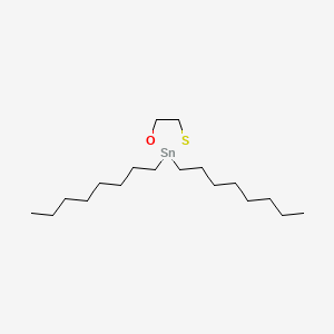 molecular formula C18H38OSSn B12674071 1,3,2-Oxathiastannolane, 2,2-dioctyl- CAS No. 10310-50-6