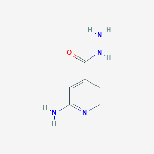 molecular formula C6H8N4O B1267408 2-Amino-isonicotinic acid hydrazide CAS No. 58481-01-9