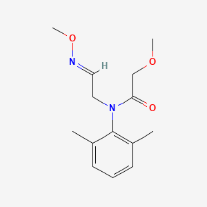 molecular formula C14H20N2O3 B12674111 N-(2,6-Dimethylphenyl)-2-methoxy-N-[2-(methoxyimino)ethyl]acetamide CAS No. 77488-89-2