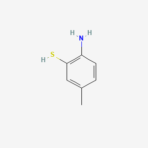 molecular formula C7H9NS B1267416 2-氨基-5-甲基苯硫醇 CAS No. 23451-96-9