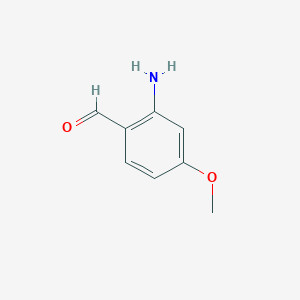 molecular formula C8H9NO2 B1267418 2-氨基-4-甲氧基苯甲醛 CAS No. 59236-36-1