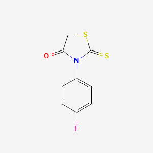 B1267421 3-(4-Fluorophenyl)-2-thioxo-1,3-thiazolan-4-one CAS No. 387-27-9