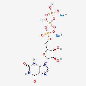 molecular formula C10H13N4Na2O15P3 B12674217 Xanthosine 5'-triphosphate disodium salt CAS No. 93805-65-3