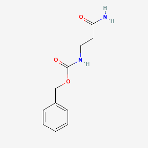 molecular formula C11H14N2O3 B1267423 苄基 N-(2-氨基甲酰乙基)氨基甲酸酯 CAS No. 886-64-6