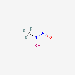 molecular formula CH3KN2O B12674235 N-Nitrosomethan-d3-amine potassium salt CAS No. 87549-58-4