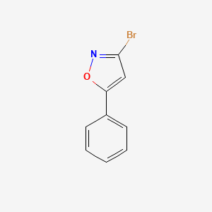 molecular formula C9H6BrNO B1267427 3-溴-5-苯基-1,2-噁唑 CAS No. 10557-74-1