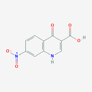 molecular formula C10H6N2O5 B1267431 4-羟基-7-硝基喹啉-3-羧酸 CAS No. 40107-11-7