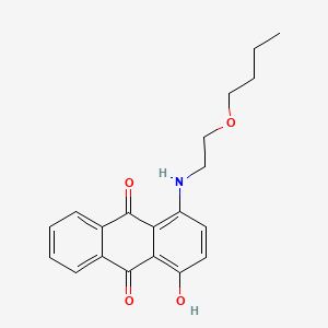 molecular formula C20H21NO4 B12674357 1-[(2-Butoxyethyl)amino]-4-hydroxyanthraquinone CAS No. 94313-83-4