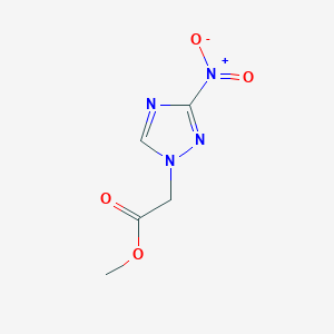 molecular formula C5H6N4O4 B1267439 甲基(3-硝基-1H-1,2,4-三唑-1-基)乙酸酯 CAS No. 70965-23-0