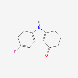 molecular formula C12H10FNO B1267442 6-氟-1,2,3,9-四氢-4H-咔唑-4-酮 CAS No. 88368-12-1