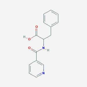 B1267446 3-Phenyl-2-(pyridin-3-ylformamido)propanoic acid CAS No. 36724-78-4