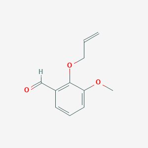 molecular formula C11H12O3 B1267449 2-(烯丙氧基)-3-甲氧基苯甲醛 CAS No. 23343-06-8