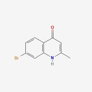 molecular formula C10H8BrNO B1267453 7-Bromo-2-methylquinolin-4-ol CAS No. 56716-92-8