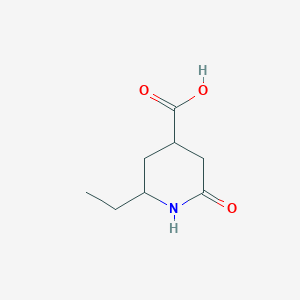 molecular formula C8H13NO3 B1267463 2-乙基-6-氧代哌啶-4-羧酸 CAS No. 38478-84-1