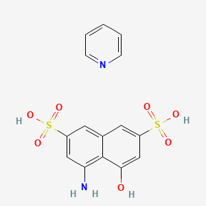 4-amino-5-hydroxynaphthalene-2,7-disulfonic acid;pyridine