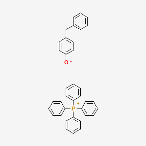 4-benzylphenolate;tetraphenylphosphanium