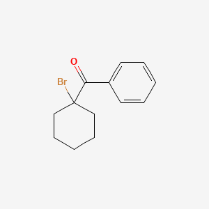 molecular formula C13H15BrO B1267467 1-Benzoyl-1-bromocyclohexane CAS No. 7500-66-5