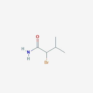 molecular formula C5H10BrNO B1267469 2-Bromo-3-methylbutanamide CAS No. 7472-46-0