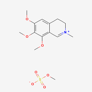 3,4-Dihydro-6,7,8-trimethoxy-2-methylisoquinolinium methyl sulphate