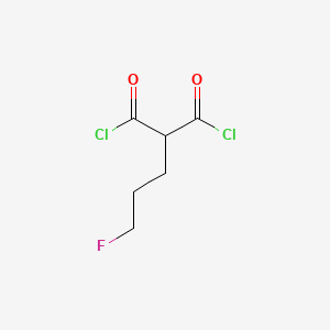 molecular formula C6H7Cl2FO2 B12674709 Malonyl chloride, (3-fluoropropyl)- CAS No. 657-10-3