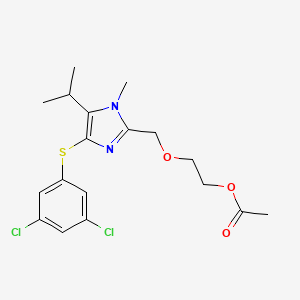 2-((4-(3,5-Dichlorophenylthio)-1-methyl-5-isopropyl-1H-imidazol-2-yl)methoxy)ethyl acetate