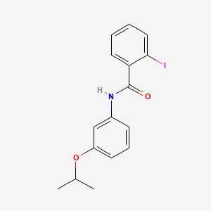 molecular formula C16H16INO2 B12674988 2-Iodo-N-(3-(1-methylethoxy)phenyl)benzamide CAS No. 58494-89-6