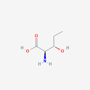 molecular formula C5H11NO3 B012675 (2R,3S)-2-amino-3-hydroxypentanoic acid CAS No. 104531-21-7