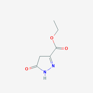 molecular formula C6H8N2O3 B1267501 5-氧代-4,5-二氢-1H-吡唑-3-羧酸乙酯 CAS No. 58607-90-2