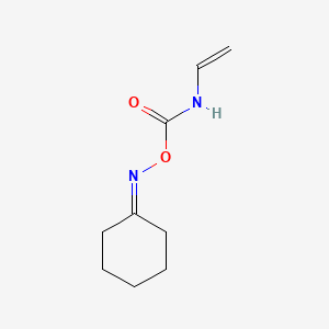 B12675015 Cyclohexan-1-one O-((vinylamino)carbonyl)oxime CAS No. 84100-25-4