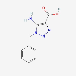 molecular formula C10H10N4O2 B1267505 5-氨基-1-苄基-1H-1,2,3-三唑-4-羧酸 CAS No. 25784-56-9