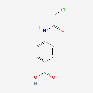 molecular formula C9H8ClNO3 B1267507 4-(2-Chloroacetamido)benzoic acid CAS No. 4596-39-8