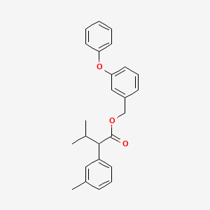 Benzeneacetic acid, 3-methyl-alpha-(1-methylethyl)-, (3-phenoxyphenyl)methyl ester, (+-)-