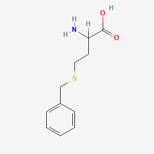 molecular formula C11H15NO2S B1267509 2-Amino-4-(benzylthio)butanoic acid CAS No. 7689-60-3