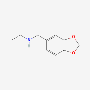 molecular formula C10H13NO2 B1267514 N-(1,3-benzodioxol-5-ylmethyl)-N-ethylamine CAS No. 6642-35-9