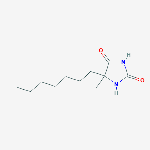 molecular formula C11H20N2O2 B1267515 5-Heptyl-5-methylimidazolidine-2,4-dione CAS No. 5472-89-9