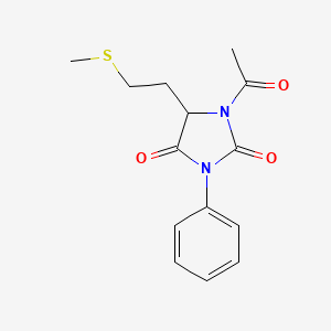 1-Acetyl-5-[2-(methylthio)ethyl]-3-phenylimidazolidine-2,4-dione