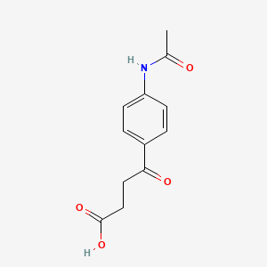molecular formula C12H13NO4 B1267517 4-(4-乙酰氨基苯基)-4-氧代丁酸 CAS No. 5473-15-4