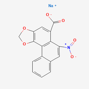 Sodium 6-nitrophenanthro[3,4-D]-1,3-dioxole-5-carboxylate