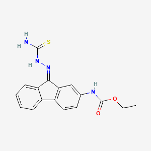 Ethyl 9-((aminocarbothioyl)hydrazono)-9H-fluoren-2-ylcarbamate