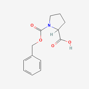 molecular formula C13H15NO4 B1267518 1-[(Benzyloxy)carbonyl]pyrrolidine-2-carboxylic acid CAS No. 3160-46-1